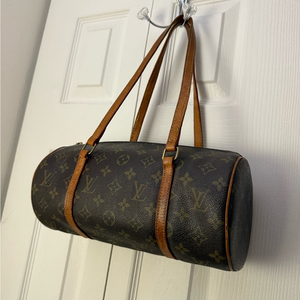 Louis Vuitton Monogram Papillon Bag with Silver and Gold Details